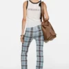Fitted wool trousers