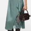 Satin slip dress