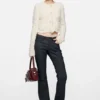 Bow wool cardigan