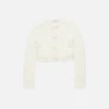 Bow wool cardigan