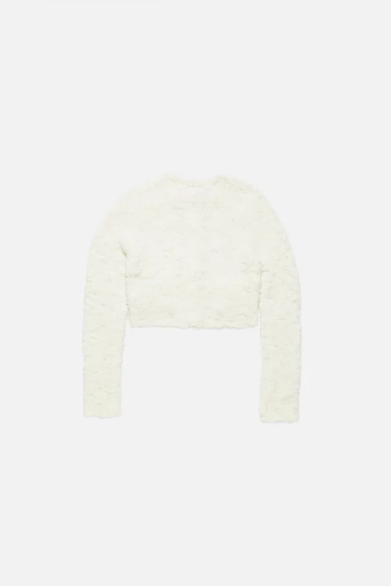 Bow wool cardigan