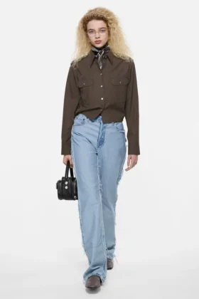 Button-up over shirt