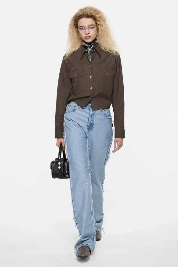 Button-up over shirt