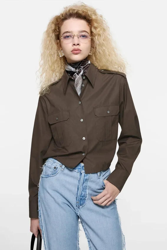 Button-up over shirt