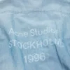 Button-up shirt logo stamp