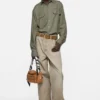 Button-up shirt with logo