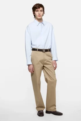 Button-up shirt with logo