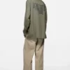 Button-up shirt with logo