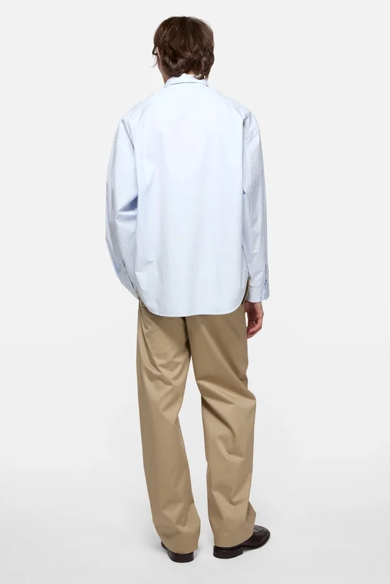 Button-up shirt with logo