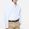 Button-up shirt with logo