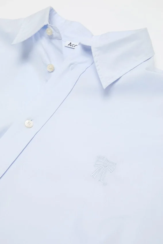 Button-up shirt with logo