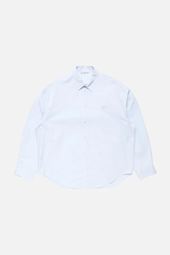 Button-up shirt with logo