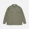 Button-up shirt with logo