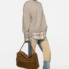 Camero Camera suede shoulder bag