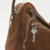 Camero Camera suede shoulder bag