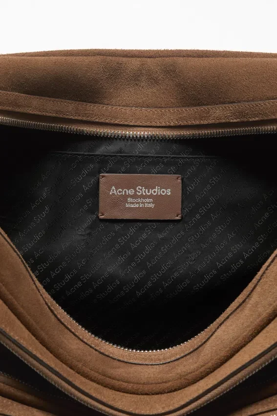 Camero Camera suede shoulder bag
