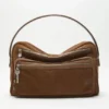Camero Camera suede shoulder bag
