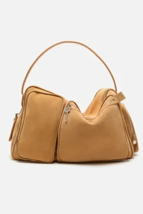 Camero Hotel suede shoulder bag