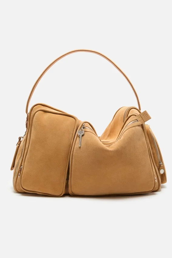Camero Hotel suede shoulder bag
