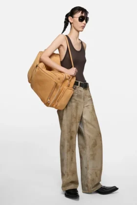 Camero Hotel suede shoulder bag
