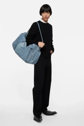 Camero Hotel Suede Shoulder Bag