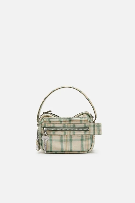 Camero Kit check crossbody bag