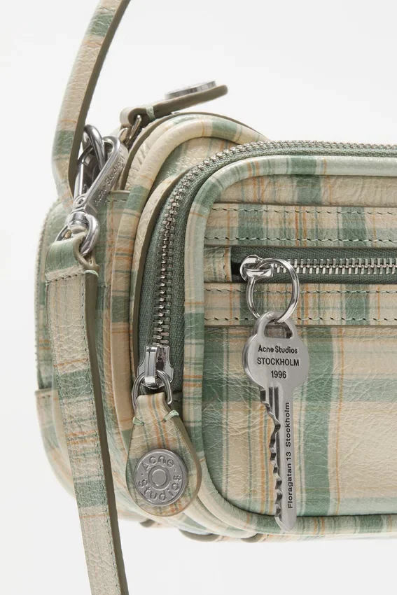 Camero Kit check crossbody bag