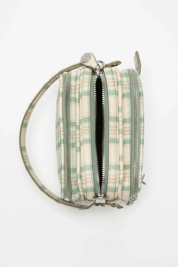 Camero Kit check crossbody bag