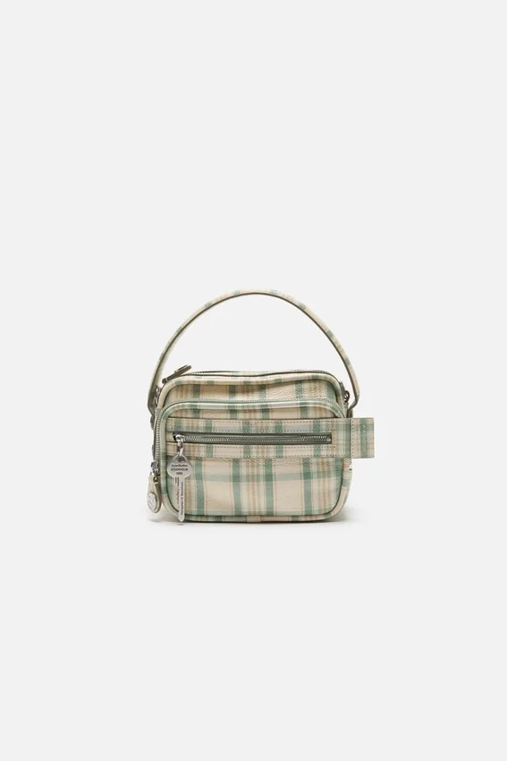 Camero Kit check crossbody bag