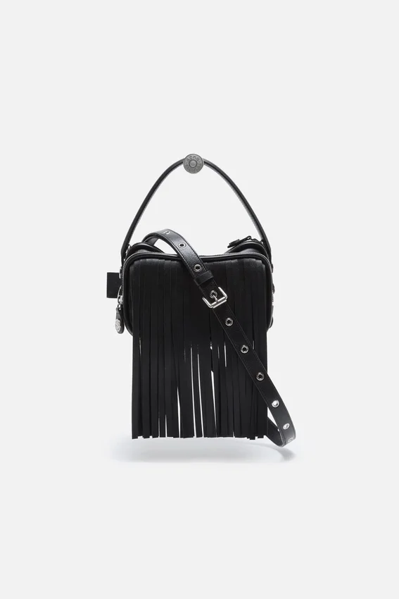 Camero kit fringed crossbody bag