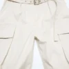 Cargo trousers with belt