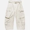 Cargo trousers with belt
