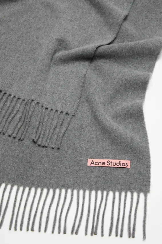 Cashmere fringe scarf - Narrow