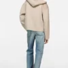 Cashmere jacket with hood