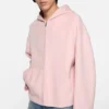 Cashmere jacket with hood
