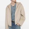 Cashmere jacket with hood