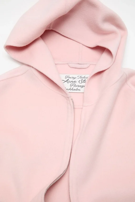 Cashmere jacket with hood