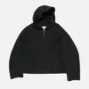 Cashmere jacket with hood