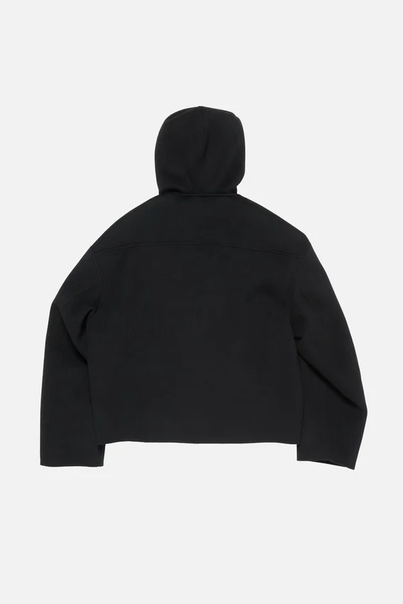 Cashmere jacket with hood