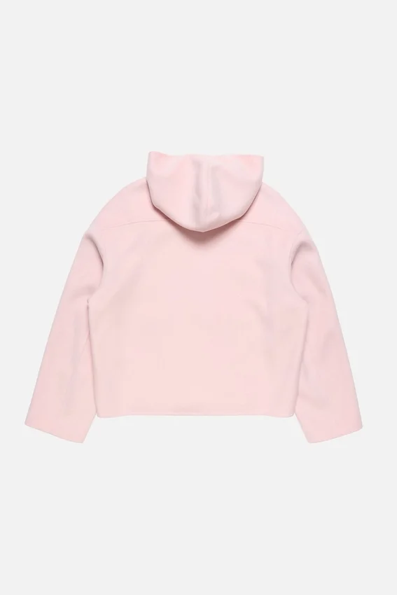 Cashmere jacket with hood