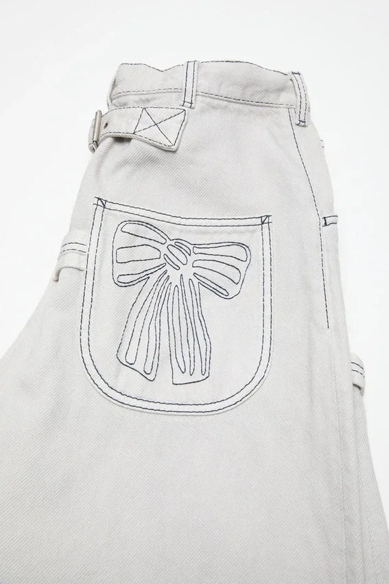 Casual denim trousers