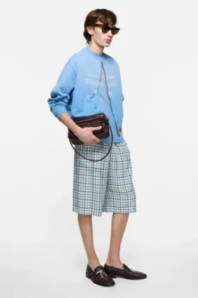 Casual flannel check shorts