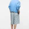 Casual flannel check shorts