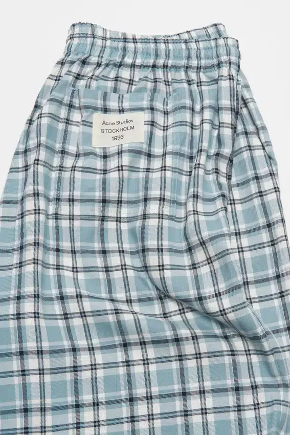 Casual flannel check shorts
