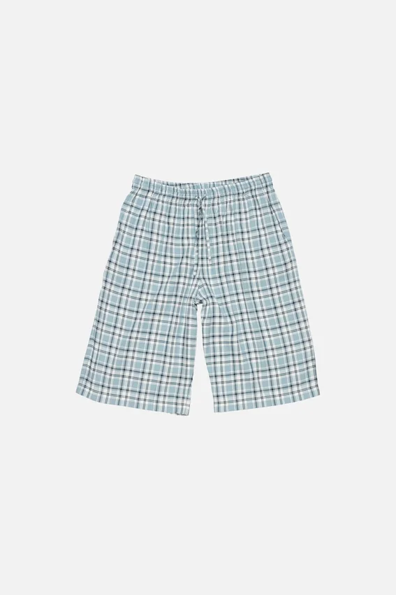 Casual flannel check shorts
