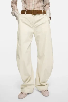 Casual twill trousers