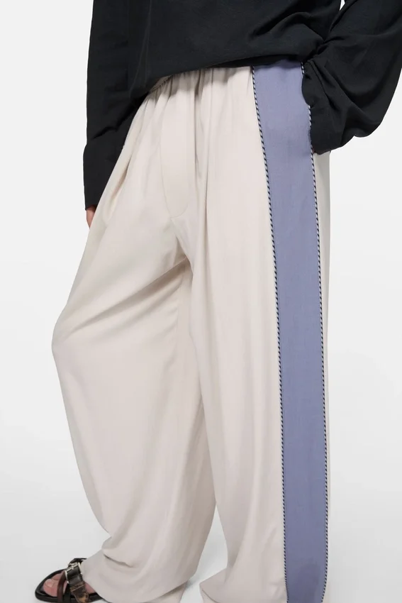 Casual wool trousers