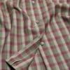 Check button-up shirt