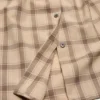 Check button-up vest