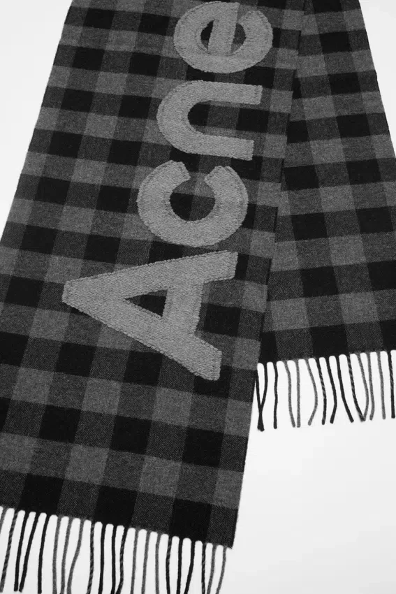 Check logo scarf